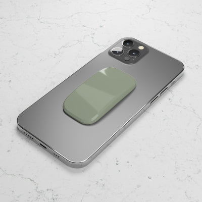 Sage Phone Grip featuring solid light green color in glossy or matte finish for a durable and stylish grip.