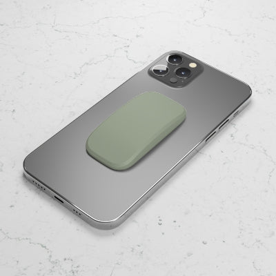 Sage Phone Grip featuring solid light green color in glossy or matte finish for a durable and stylish grip.