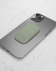 Sage Phone Grip featuring solid light green color in glossy or matte finish for a durable and stylish grip.