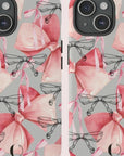 Dreamy Pink Bow Tough Phone Case  | Durable Artistry