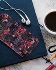 Dark Floral Purple Bow Tough Phone Case | Ultimate Protection