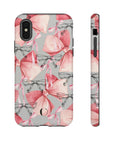 Dreamy Pink Bow Tough Phone Case  | Durable Artistry