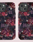 Dark Floral Purple Bow Tough Phone Case | Ultimate Protection